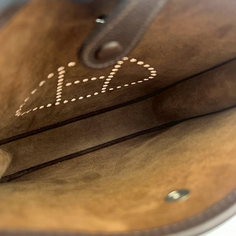 [Pre-owned] Hermes EVELYNE TPM Shoulder Bag ▢A (1997) Brown Courchevel Vintage USED Bag