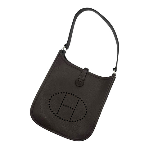 [Pre-owned] Hermes EVELYNE TPM Shoulder Bag ▢A (1997) Brown Courchevel Vintage USED Bag