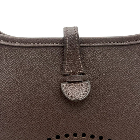 [Pre-owned] Hermes EVELYNE TPM Shoulder Bag ▢A (1997) Brown Courchevel Vintage USED Bag