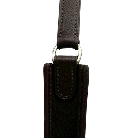 [Pre-owned] Hermes EVELYNE TPM Shoulder Bag ▢A (1997) Brown Courchevel Vintage USED Bag