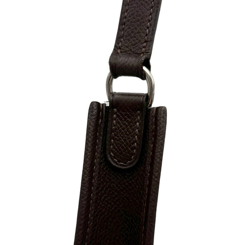 [Pre-owned] Hermes EVELYNE TPM Shoulder Bag ▢A (1997) Brown Courchevel Vintage USED Bag