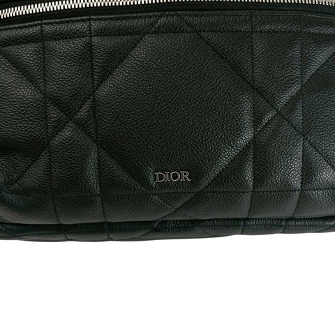 【美品】 Christian Dior クリスチャン ディオール BACKPACK バックパック リュック  ブラック レザー 中古 USED バッグ