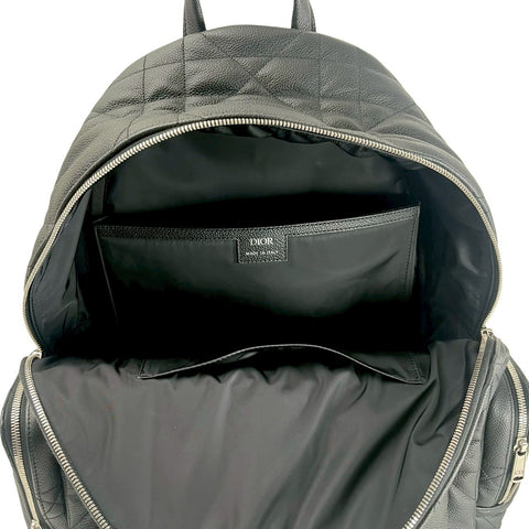 【美品】 Christian Dior クリスチャン ディオール BACKPACK バックパック リュック  ブラック レザー 中古 USED バッグ