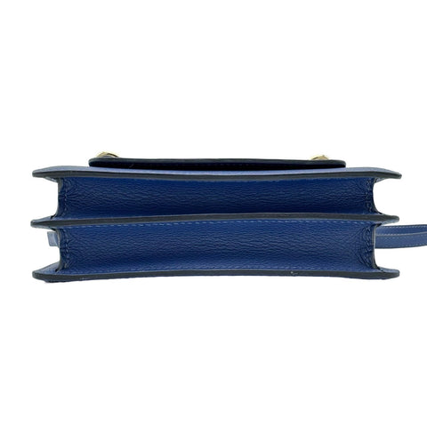 [Pre-owned] Hermes Roulis Mini, Blue Brighton, Evercolor, Gold Hardware, C stamp (2018), Brand Bag, Shoulder Bag, Bag, Pre-owned, Ladies