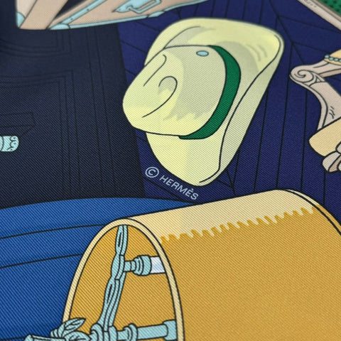[New & Unused] Hermes SCARF Carre 90 "MYSTERE AU24" H004106S03 100% Silk Women's Gift Present