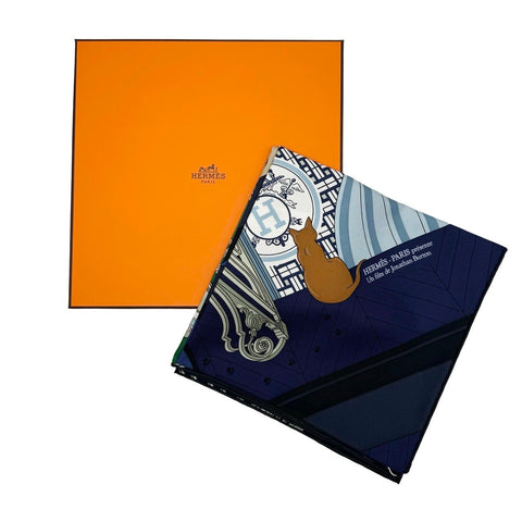 [New & Unused] Hermes SCARF Carre 90 "MYSTERE AU24" H004106S03 100% Silk Women's Gift Present