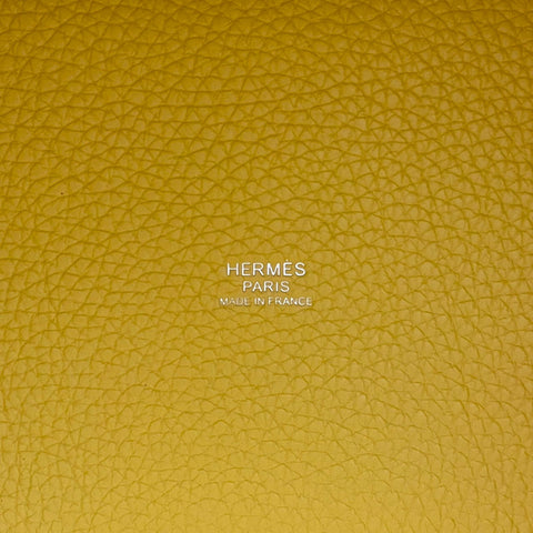 【Nuevo a estrenar】Hermes Picotin Lock PM Limoncello Piel Taurillon Clemence Herrajes plateados Sello W (2024) Bolso de marca Bolso de mano Bolso Nuevo Mujer (HERMES, PICOTIN LOCK PM, LIMON CELLO, Taurillon Clemence, silver, handbag, new)