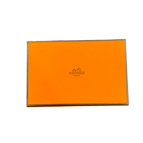 [Brand New] HERMES Calvi Black, B Stamp (2023), Epsom, Black, Card Case/Coin Case, New