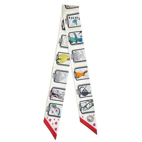 **A estrenar** Hermes Twilly "Hermès Story" H063875S08 Colección otoño-invierno 2023 100% seda Para mujer Regalo