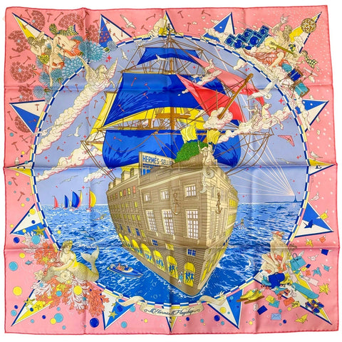 【新品未使用】 Hermes エルメス SCARF スカーフ カレ90 《エルメス・フラッグシップ》 H004091S02 シルク100％　レディース ギフト プレゼント