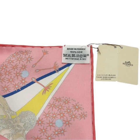 [Brand New & Unused] Hermes Scarf Carré 90 "Hermes Flagship" H004091S02 100% Silk Women's Gift Present