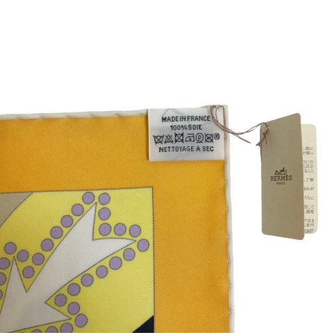 【Brand New】 Hermes Scarf Carré 90 "Ça Décoiffe!" H004005S03 100% Silk Women's Gift Present