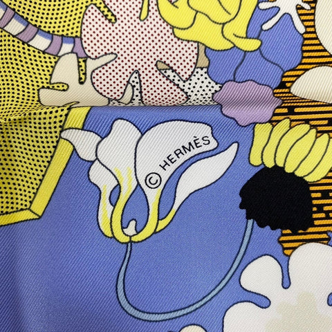【Brand New】 Hermes Scarf Carré 90 "Ça Décoiffe!" H004005S03 100% Silk Women's Gift Present