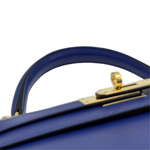[Pre-owned] Hermes Kelly 28 Blue Electric, Blue shade, Tadelakt, Gold hardware, D Stamp (2019), Brand bag, Handbag, Shoulder bag, Pre-owned, Women's (HERMES, KELLY28, Blue electric, Tadelakt, gold, handbag, shoulderbag, used)
