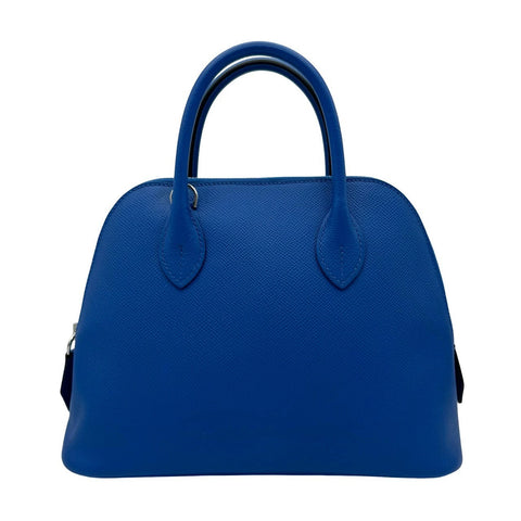 [Excellent Condition] Hermes Bolide 1923, Blue France, Epsom, Silver Hardware, U Stamp (2022), Brand Bag, Handbag, Used, Women's