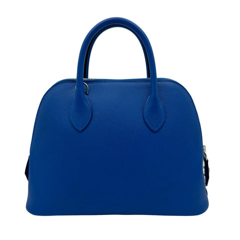 [Excellent Condition] Hermes Bolide 1923, Blue France, Epsom, Silver Hardware, U Stamp (2022), Brand Bag, Handbag, Used, Women's