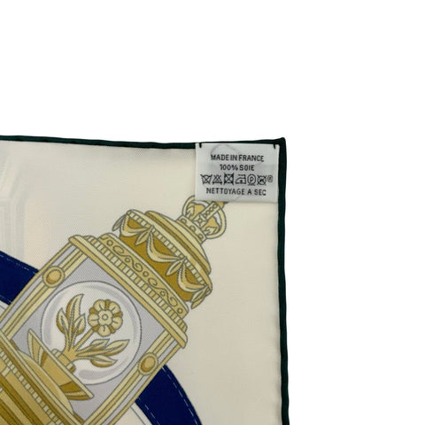 【Brand New & Unused】 Hermes Scarf Carré 90 "Stately Wheels" H004163S01 100% Silk Women's Gift Present