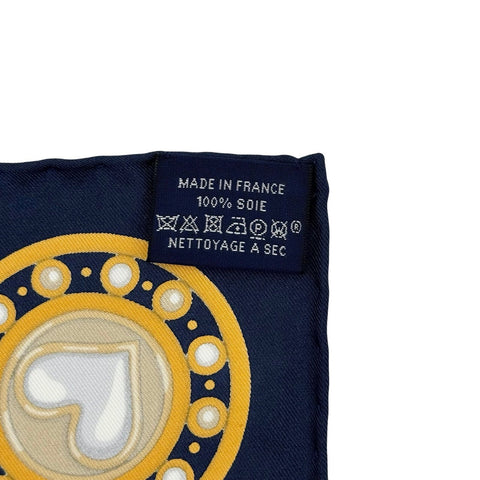 【Brand New】Hermes Scarf Carré 90 "Harnais de Cœur" H004090S11 100% Silk Women's Gift Present