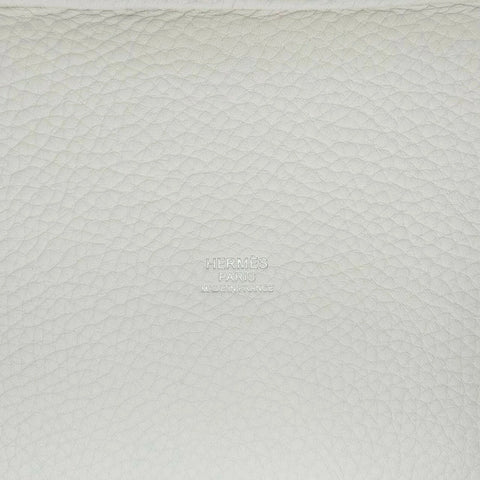 【A estrenar】 Hermès Picotin Lock PM Blanco x Vert Fizz, cuero Taurillon Clemence, herrajes plateados, sello W (2024), Picotin Lock Eclat