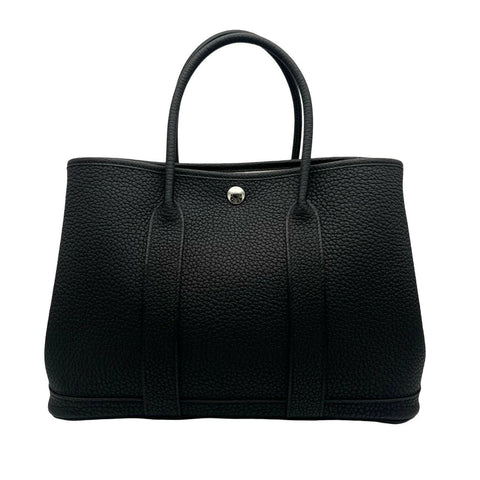 【未使用品】 Hermès エルメス ガーデンパーティTPM ブラック ネゴンダ シルバー金具 W刻(2024年) ブランドバッグ ハンドバッグ(HERMES,GARDEN PARTY TPM,black,negonda,silver,handbag)