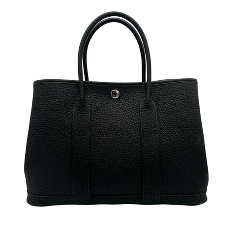 [Unused] Hermès Garden Party TPM, Black, Negonda, Silver Hardware, W Stamp (2024), Brand Bag, Handbag