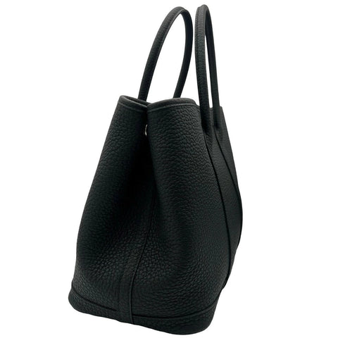 [Unused] Hermès Garden Party TPM, Black, Negonda, Silver Hardware, W Stamp (2024), Brand Bag, Handbag