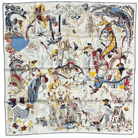 [Brand New/Unused] Hermès SCARF Carré 90 "Émile's Night" H004162S03 100% Silk Women's Gift Present