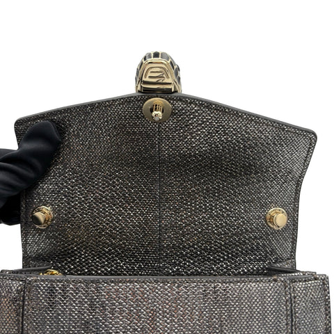 【中古】 BVLGARI ブルガリ SERPENTISHOULDERBAG セルペンティショルダーバッグ ショルダーバッグ ICチップ シルバー レザー 中古 USED バッグ