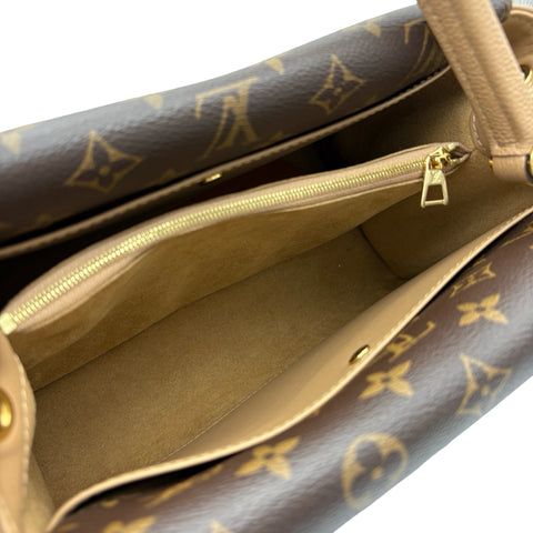 【美品】 LOUIS VUITTON ルイ・ヴィトン DOUBLE V  BAG ドゥブルV ハンドバッグ ショルダーバッグ ICチップ(2021年～) ブラウン/ベージュ レザー 中古 USED バッグ