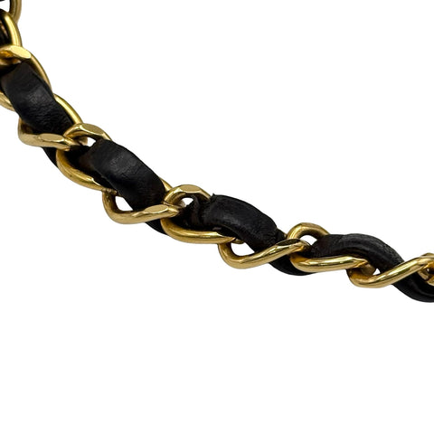 [Pre-owned] CHANEL Matelasse Chain Shoulder Bag, 2 Series (1993-1994), Black, Lambskin, Vintage, Used Bag