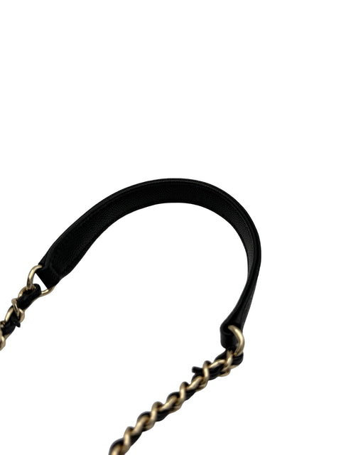 【中古】 CHANEL シャネル COCO HANDLE XXS ココハンドル XXS ハンドバッグ ショルダーバッグ ランダム番(2021年～) ブラック キャビアスキン 中古 USED バッグ