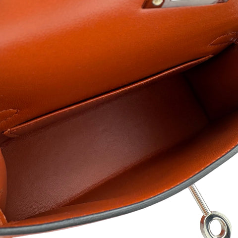 【中古】 Hermes エルメス MINI KELLY ミニケリー ショルダーバッグ U刻(2022年) キュイーヴル/ローズメキシコ シェーブル 中古 USED バッグ
