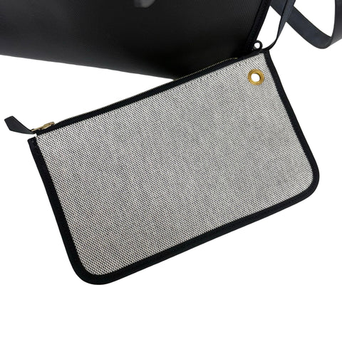 [Pre-owned] Hermes Herbag 31 Shoulder Bag, B Stamp (2023), Black Toile H Berline/Leather, Used