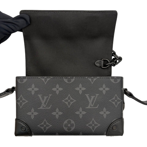 [Excellent Condition] LOUIS VUITTON Steamer Wearable Wallet Shoulder Bag, IC Chip (2021-Present), Black Monogram Eclipse Canvas, Excellent Condition, USED Bag