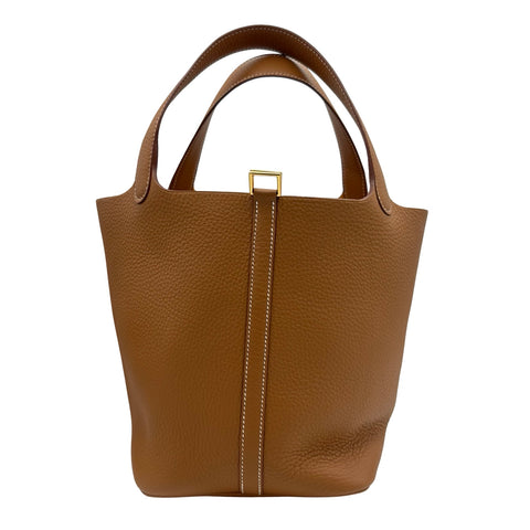 【新品未使用】 Hermes エルメス PICOTIN MM ピコタンMM ハンドバッグ K刻(2025年) ゴールド トリヨンクレマンス 新品未使用 NEW バッグ