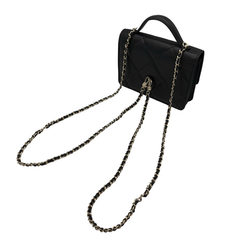 【未使用品】 CHANEL シャネル 3WAY CHAIN WALLET 3WAYショルダーバッグ ショルダーバッグ ランダム番(2021年～) ブラック キャビアスキン 未使用 NEW バッグ