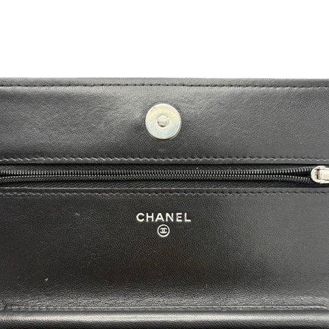 [Pre-owned] CHANEL Chain Wallet Shoulder Bag, 31 Series (2021), Black, Caviar Skin, Excellent Condition, USED Bag