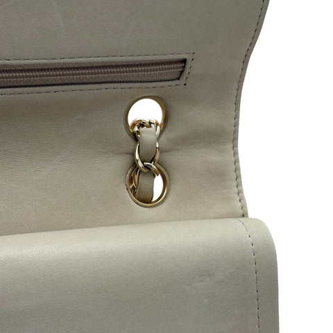 [Pre-owned] CHANEL Matelasse Tweed Double Flap Shoulder Bag, 10-series (2006), Orange Tweed, Used Bag