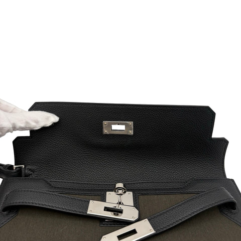 【美品】 Hermes エルメス KELLY DEPECHES POUCH Kelly Depeches Pouch Bolso de mano con sello W (2024) Canopee Toile H・Togo Seminuevo Bolso
