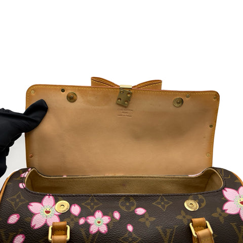 [Pre-owned] LOUIS VUITTON Cherry Blossom Papillon Handbag Monogram/Pink Canvas USED Bag