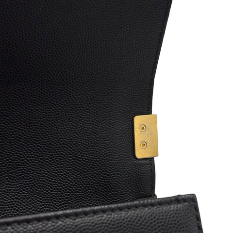 【中古】CHANEL シャネル BOY CHANEL SHOULDER BAG ボーイシャネル ショルダーバッグ ランダム番(2021年～) BLACK CAVIAR SKIN 中古 USED バッグ