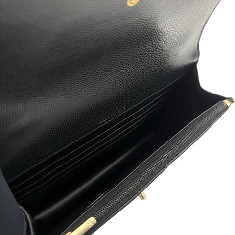 【未使用品】 CHANEL シャネル 3WAY CHAIN WALLET 3WAYショルダーバッグ ショルダーバッグ ランダム番(2021年～) ブラック キャビアスキン 未使用 NEW バッグ