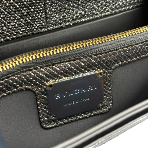 【中古】 BVLGARI ブルガリ SERPENTISHOULDERBAG セルペンティショルダーバッグ ショルダーバッグ ICチップ シルバー レザー 中古 USED バッグ