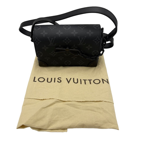 [Excellent Condition] LOUIS VUITTON Steamer Wearable Wallet Shoulder Bag, IC Chip (2021-Present), Black Monogram Eclipse Canvas, Excellent Condition, USED Bag