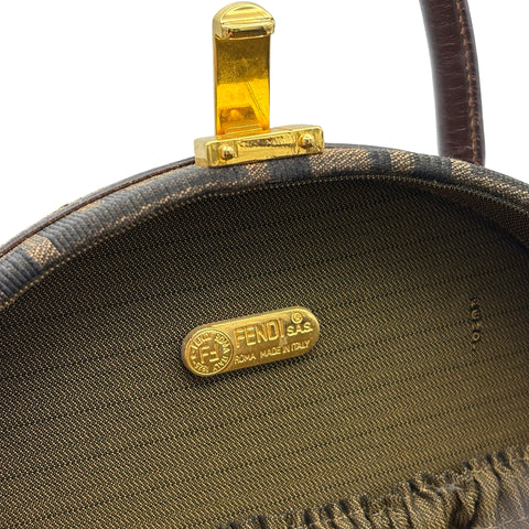 [Pre-owned] FENDI ZUCCA HANDBAG Shoulder Bag Brown Canvas Used Bag