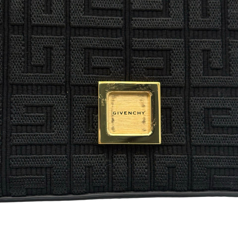 【美品】 GIVENCHY ジバンシィ SHOULDER BAG ショルダーバッグ ショルダーバッグ  ブラック キャンバス　カフースキン 中古 USED バッグ