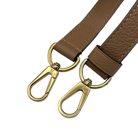 【美品】 LOUIS VUITTON ルイ・ヴィトン DOUBLE V  BAG ドゥブルV ハンドバッグ ショルダーバッグ ICチップ(2021年～) ブラウン/ベージュ レザー 中古 USED バッグ