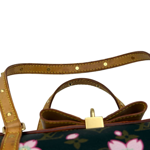 [Pre-owned] LOUIS VUITTON Cherry Blossom Papillon Handbag Monogram/Pink Canvas USED Bag