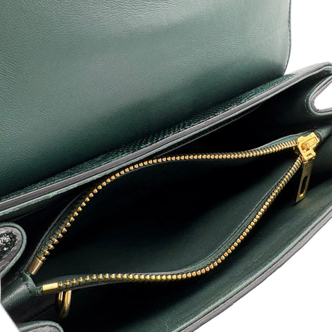 [Pre-owned] CELINE 16 BAG Handbag Green Lizard Pre-owned USED Bag