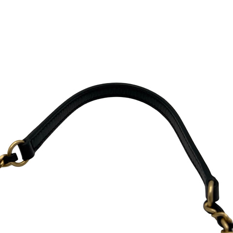 [Pre-owned] CHANEL Mini Flap Bag, Shoulder Bag, Random Serial (2021-), Black, Calfskin, Used Bag